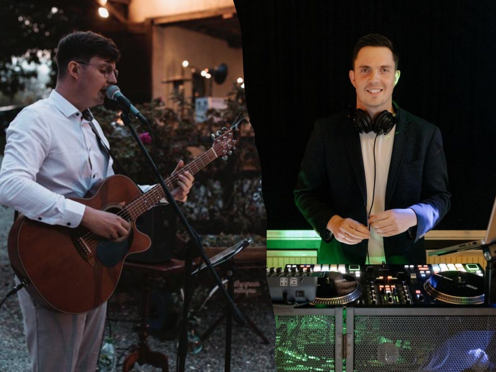 Markus Holder als Sänger mit Gitarre und als DJ – Livemusik und DJ-Service aus einer Hand